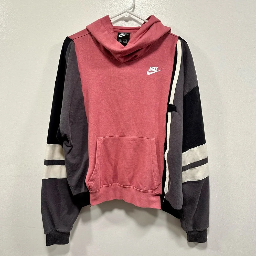 Nike sweatshirt! Nike + vintage reworked custom made pink & gray size M/L